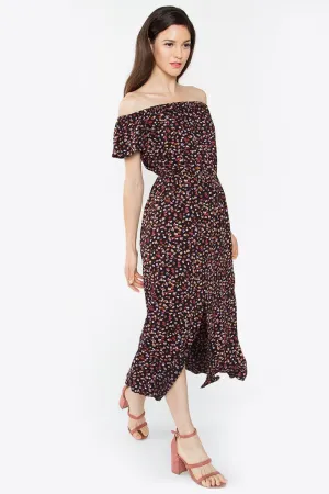 Luca Off The Shoulder Midi Dress