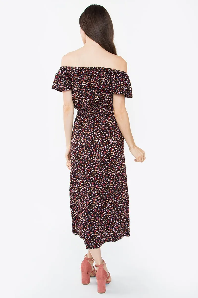 Luca Off The Shoulder Midi Dress