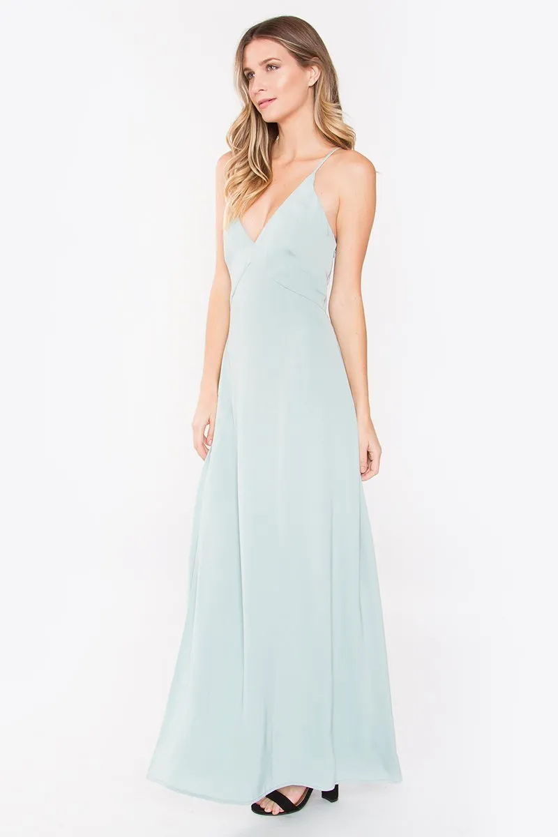 Maida Plunging Maxi Dress