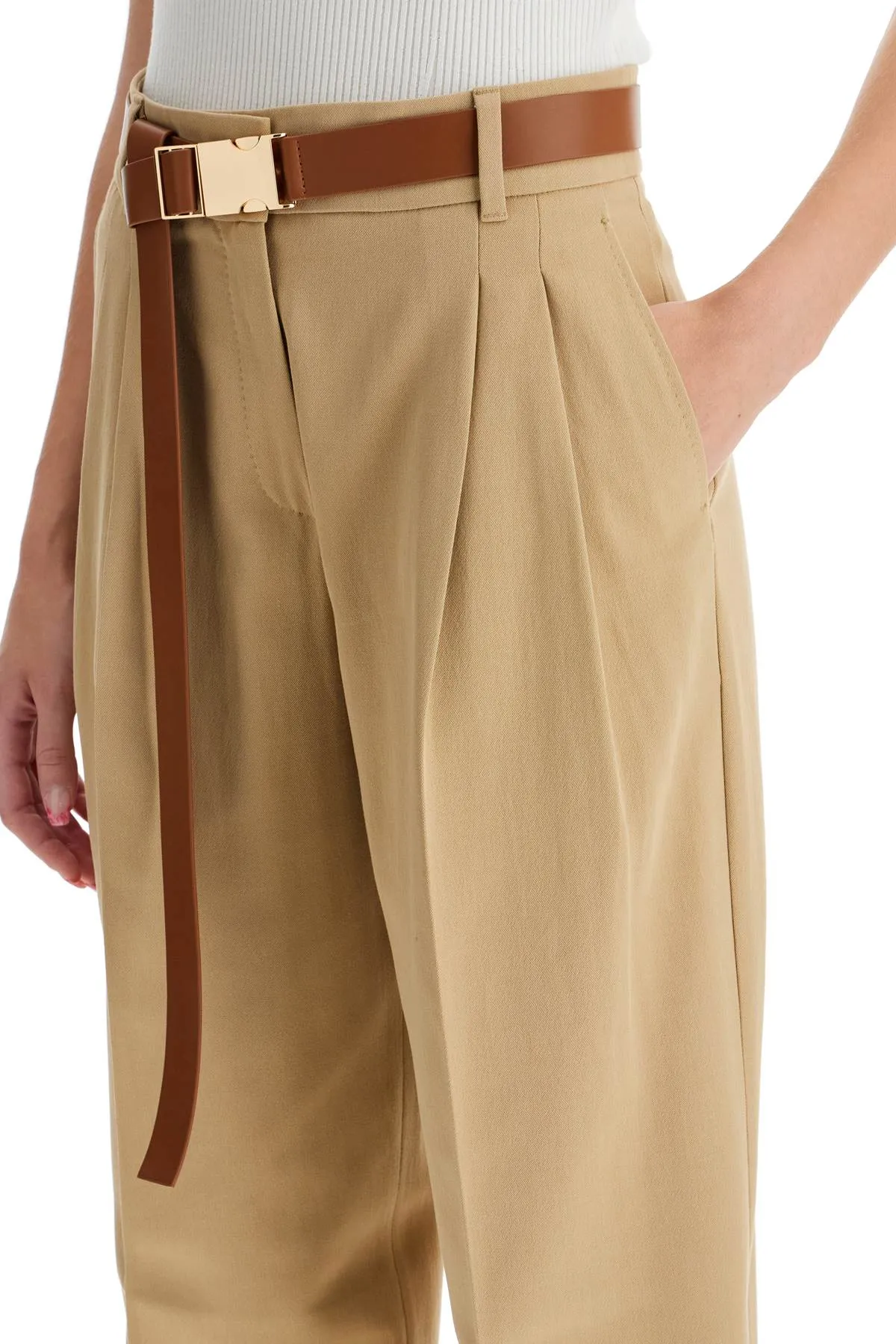 Max Mara Studio Canvas Pants For Men Or
