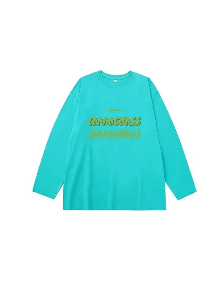 Men'S Loose Long-Sleeved T-Shirts