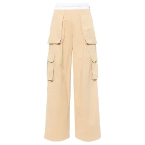 Mid-Rise Cargo Rave Pants In Cotton Twill