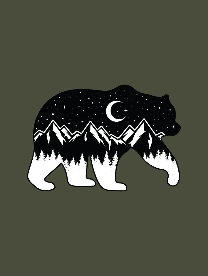Night Sky Bear · Muscle Tank