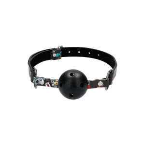 Ouch Breathable Ball Gag Black