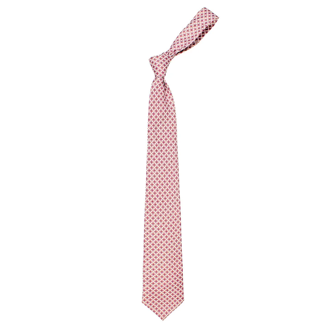 Peluche Lily Mosaic Multicolor Broad Neck Tie & Pocket Square Set for Men