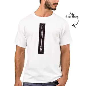 Personalized   Men's T-Shirt Poly Cotton Tees  - Box Name