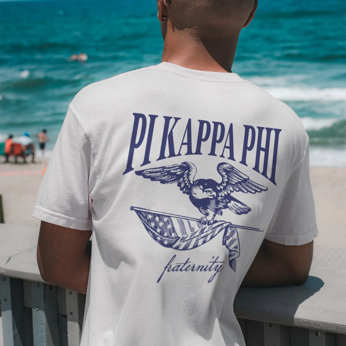 Pi Kapp Comfort Colors Freedom White Short Sleeve Tee