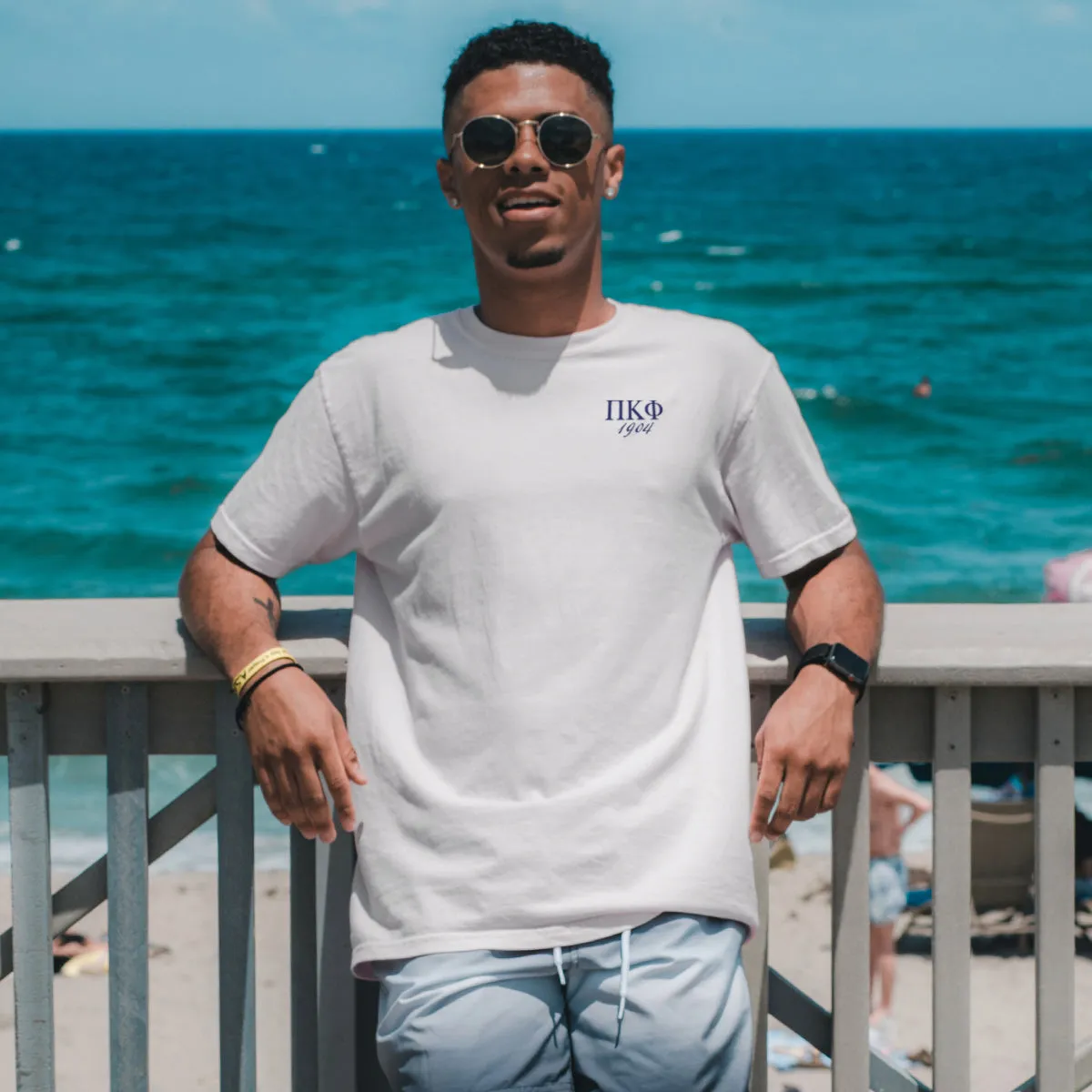 Pi Kapp Comfort Colors Freedom White Short Sleeve Tee