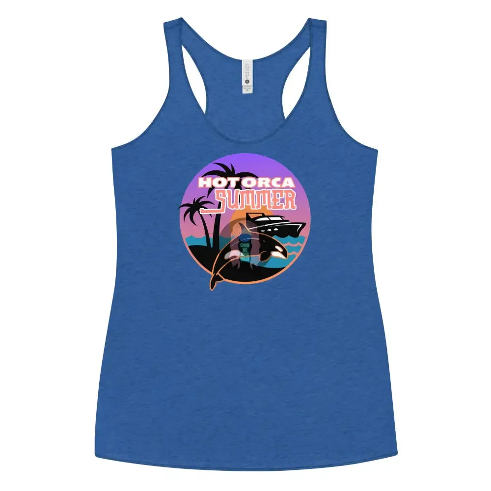 "Hot Orca Summer" Women's Racerback Tank