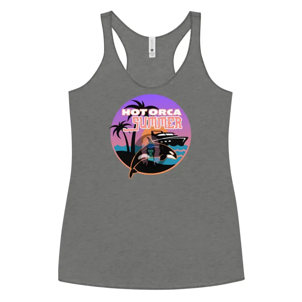 "Hot Orca Summer" Women's Racerback Tank