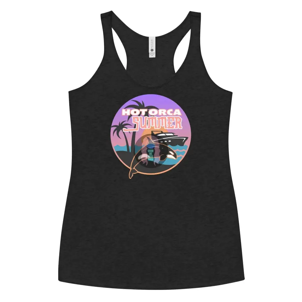 "Hot Orca Summer" Women's Racerback Tank