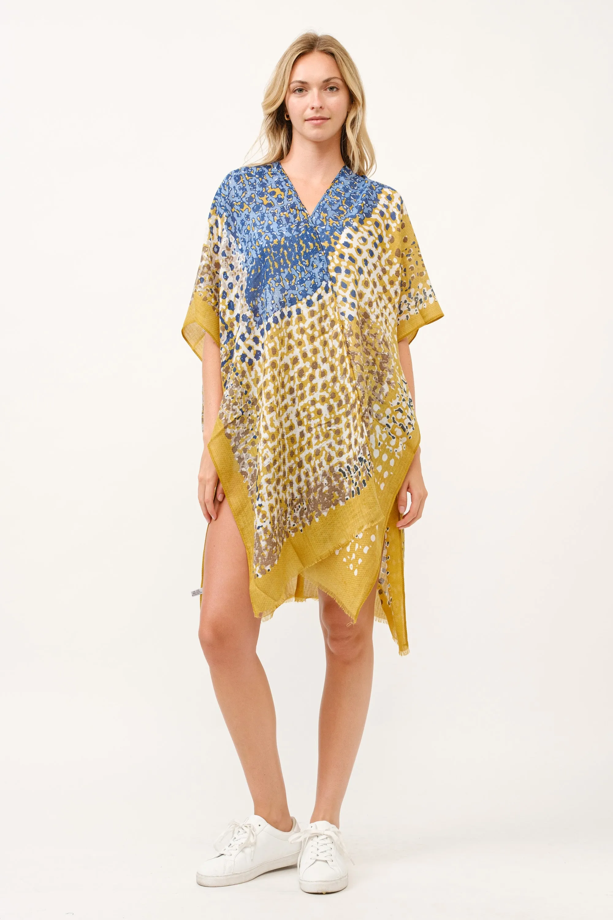 RAJ EMILY PATCHWORK PRINTED KIMONO DUSTER