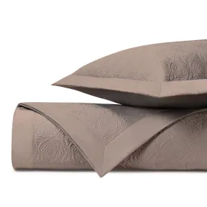 Roses Quilted Mist Gray by Home Treasures