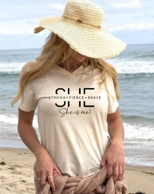 She Is Strong Graphic Boutique Tee