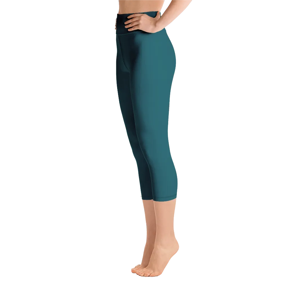 Sherpa Blue Capri Yoga Pants