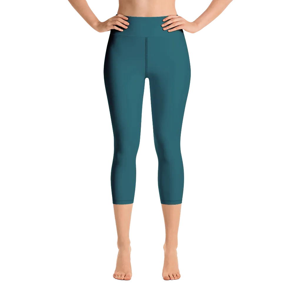 Sherpa Blue Capri Yoga Pants
