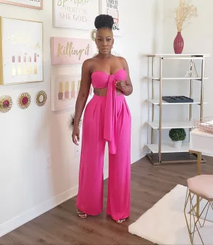 Spring Haze 2pc Pants Set - Solid