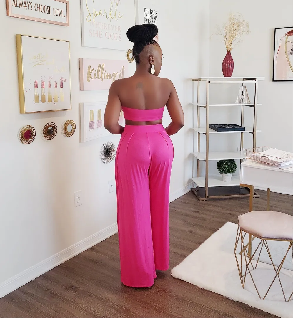 Spring Haze 2pc Pants Set - Solid
