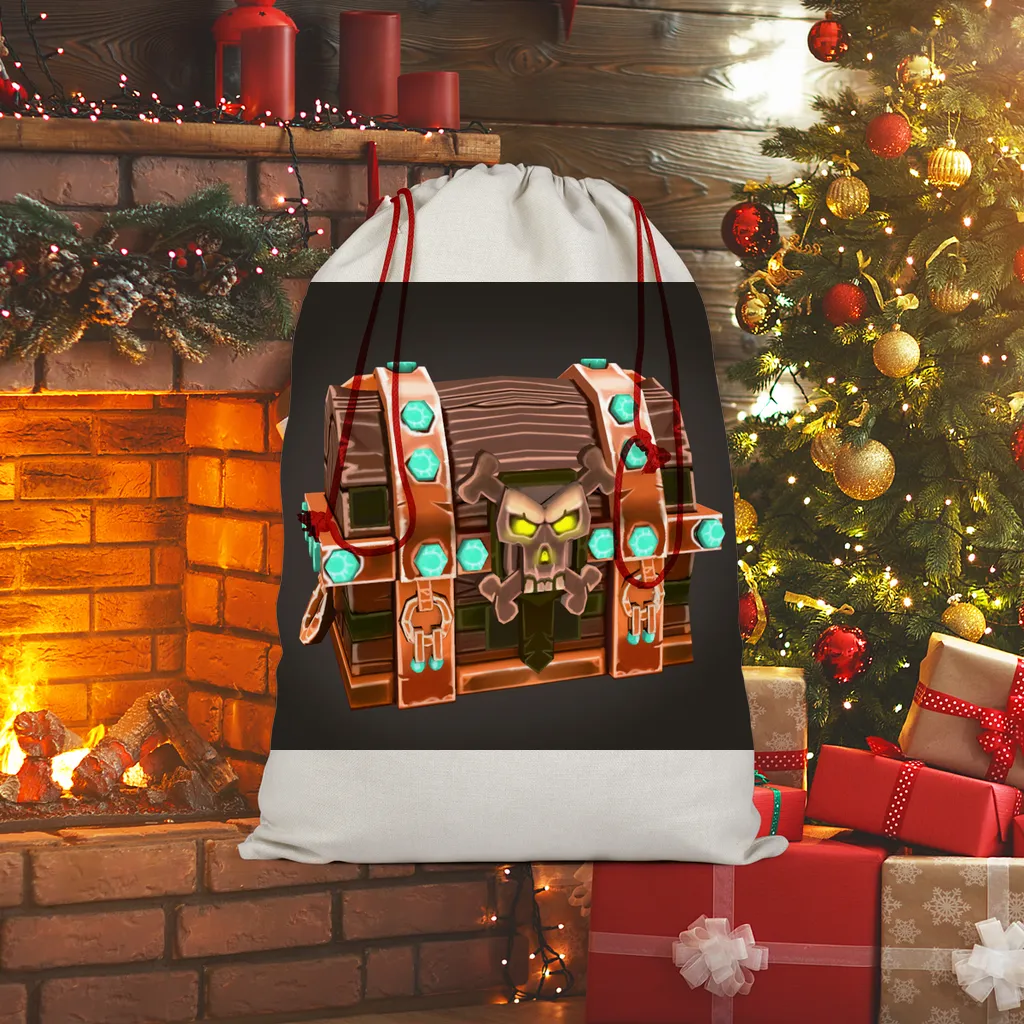 The Bad Bone Sublimation Linen Drawstring Sack