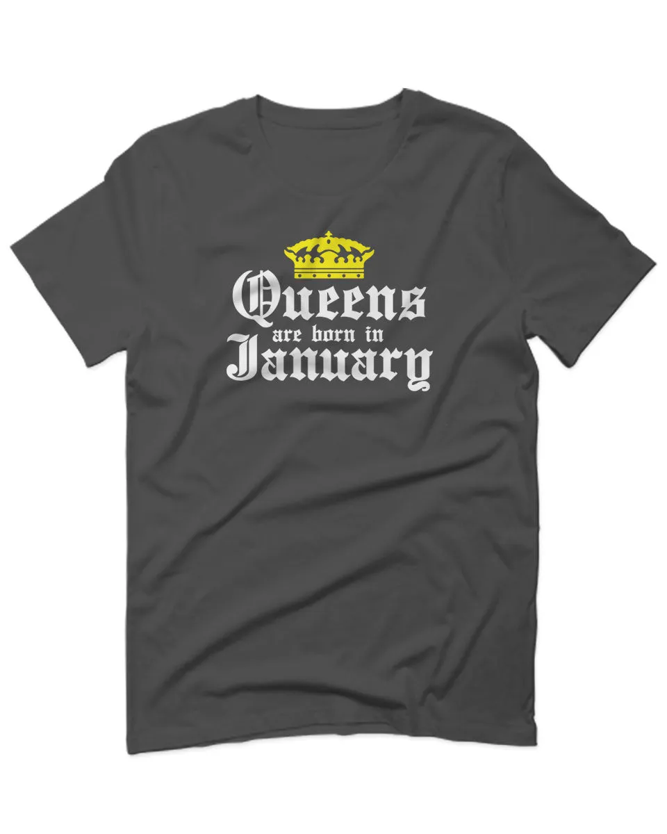 The Best Birthday Gift Queens are Born in January For men T Shirt