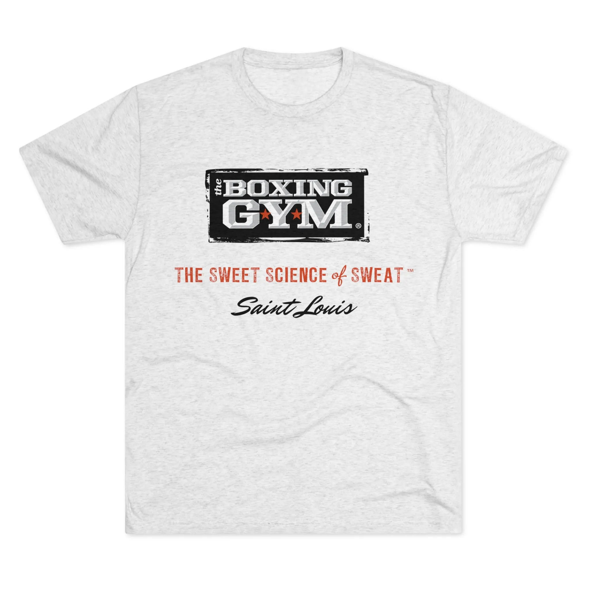 The Boxing Gym Logo Unisex Tri-Blend Crew Tee
