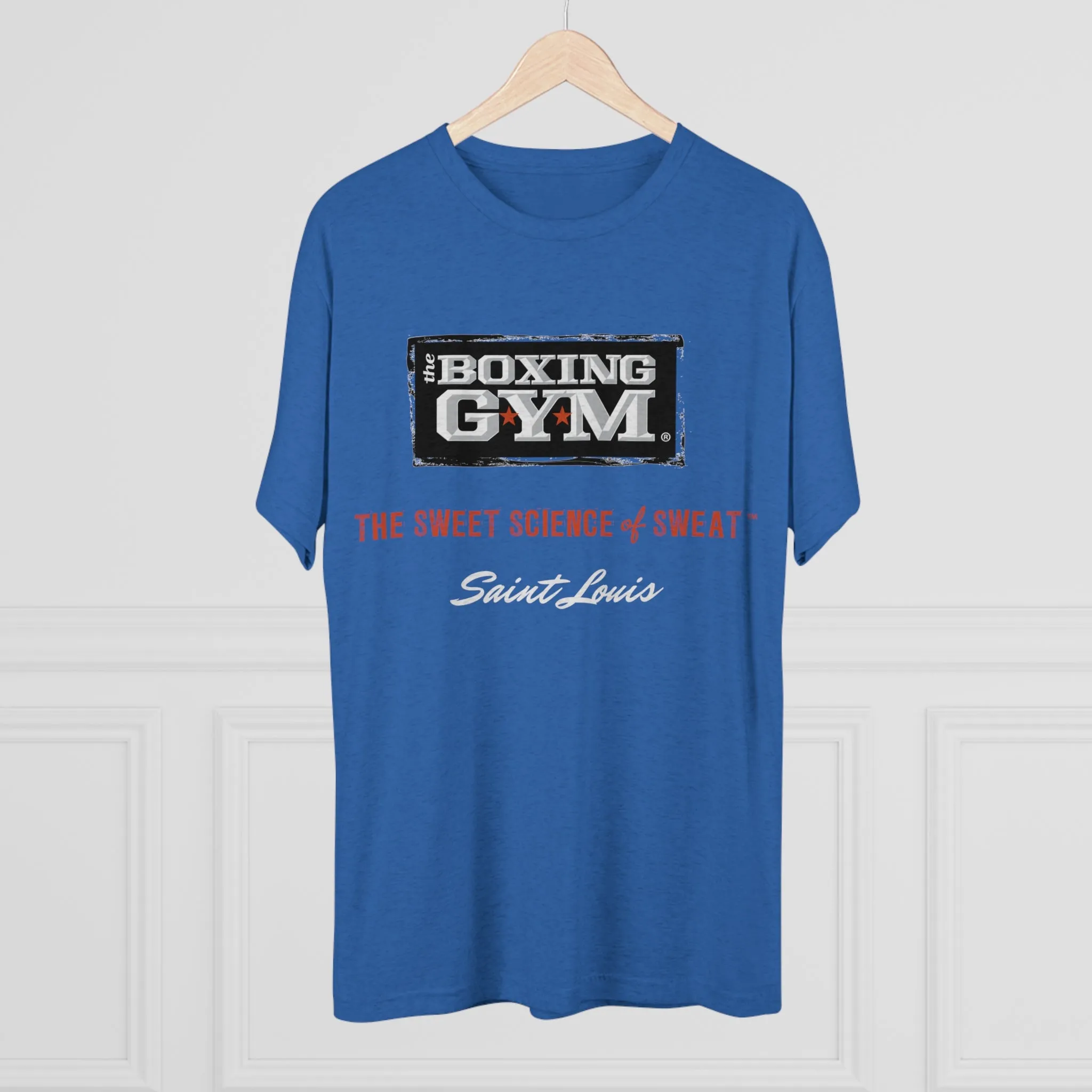 The Boxing Gym Logo Unisex Tri-Blend Crew Tee