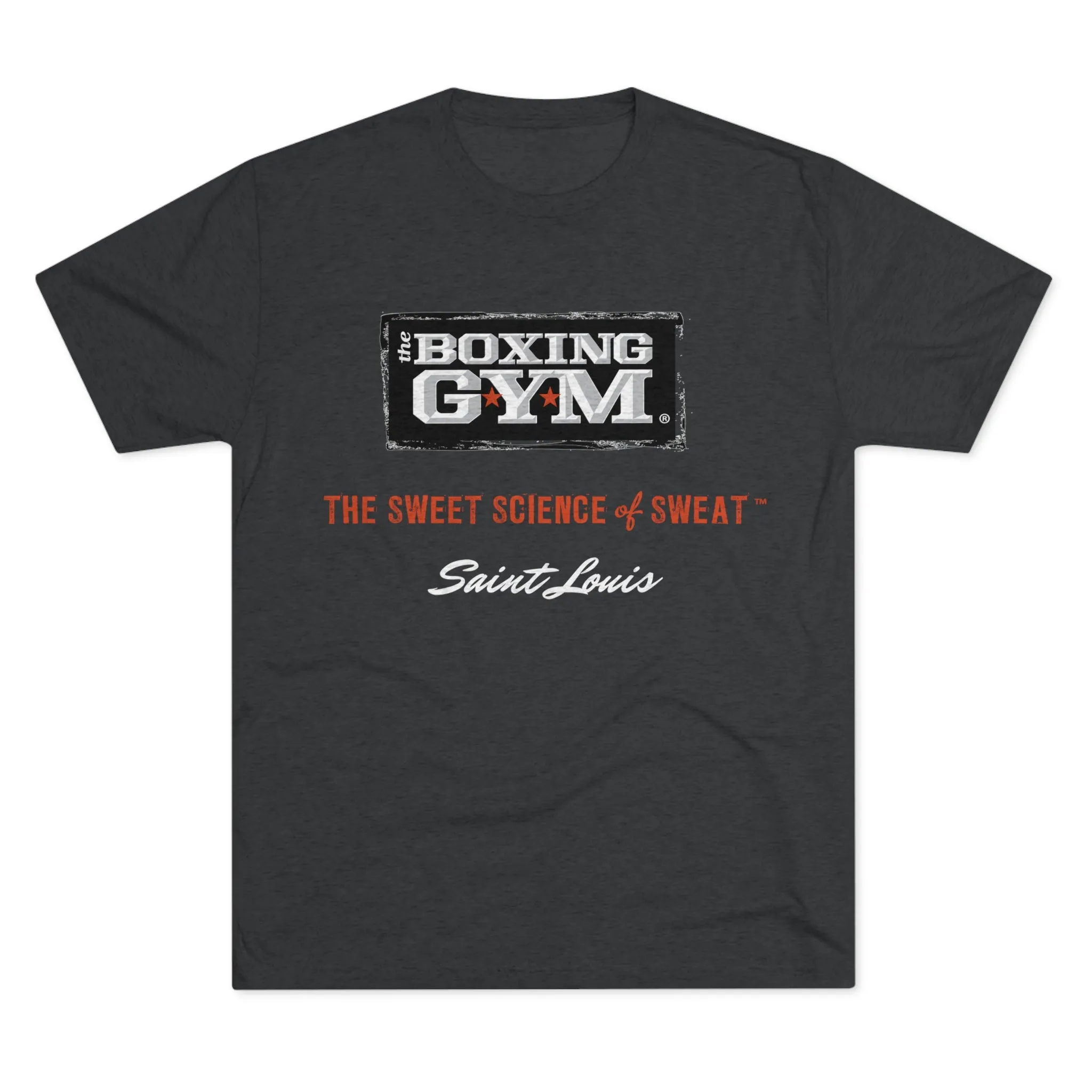The Boxing Gym Logo Unisex Tri-Blend Crew Tee