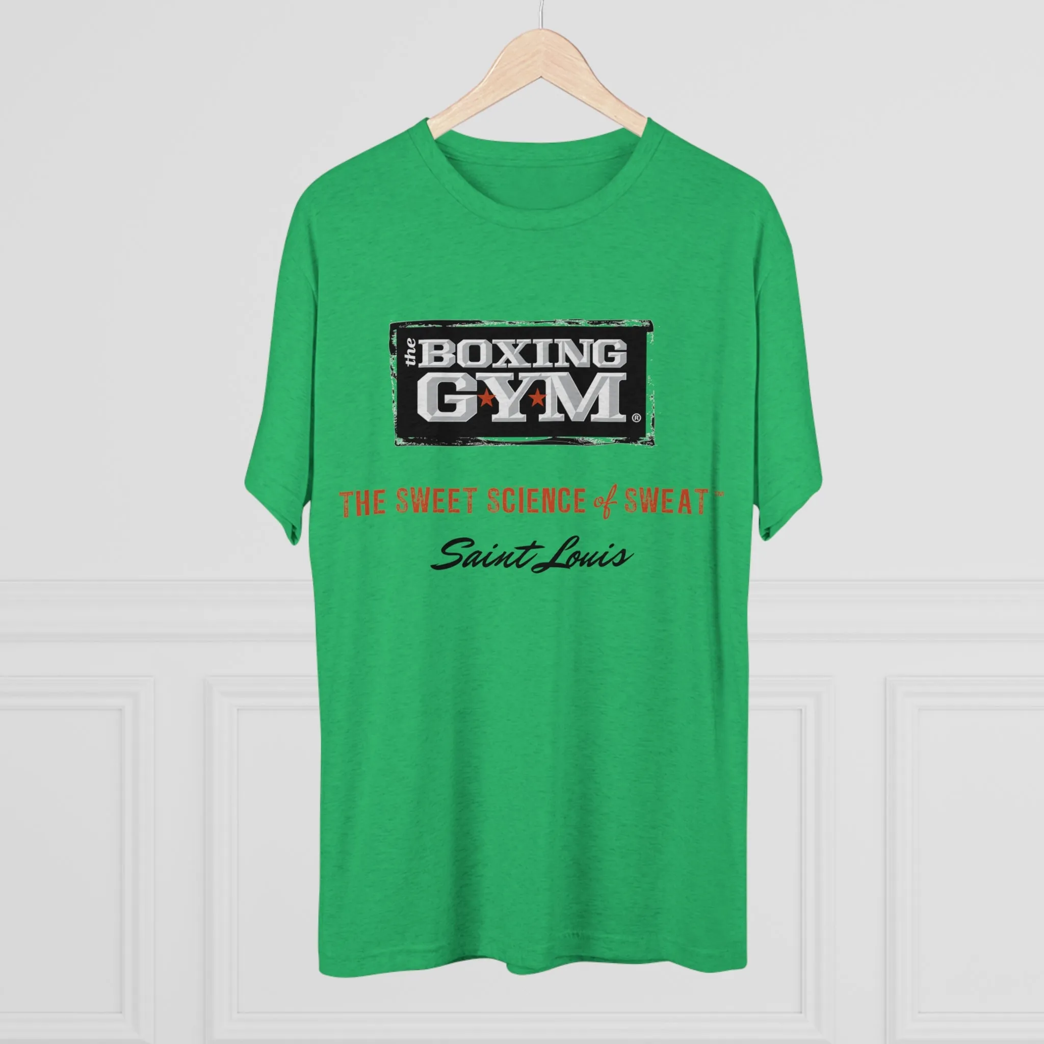 The Boxing Gym Logo Unisex Tri-Blend Crew Tee