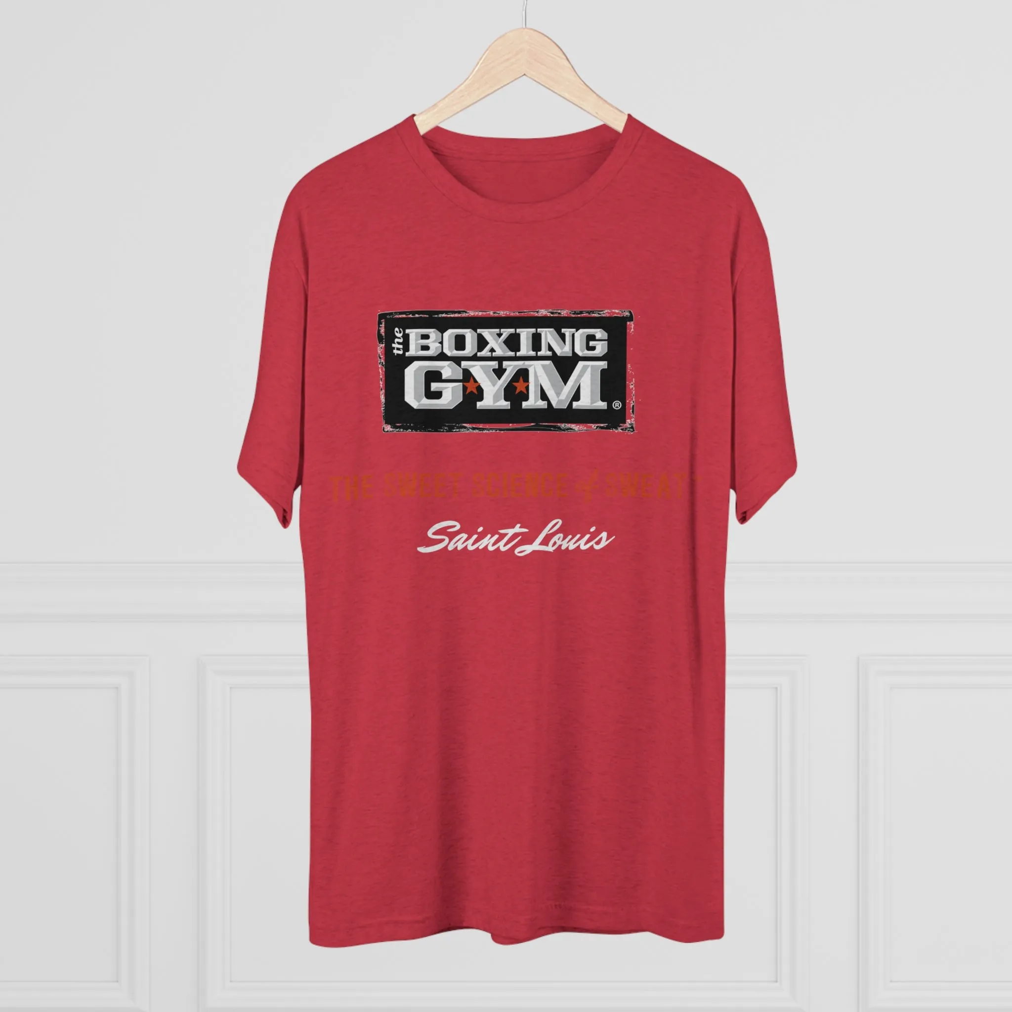 The Boxing Gym Logo Unisex Tri-Blend Crew Tee