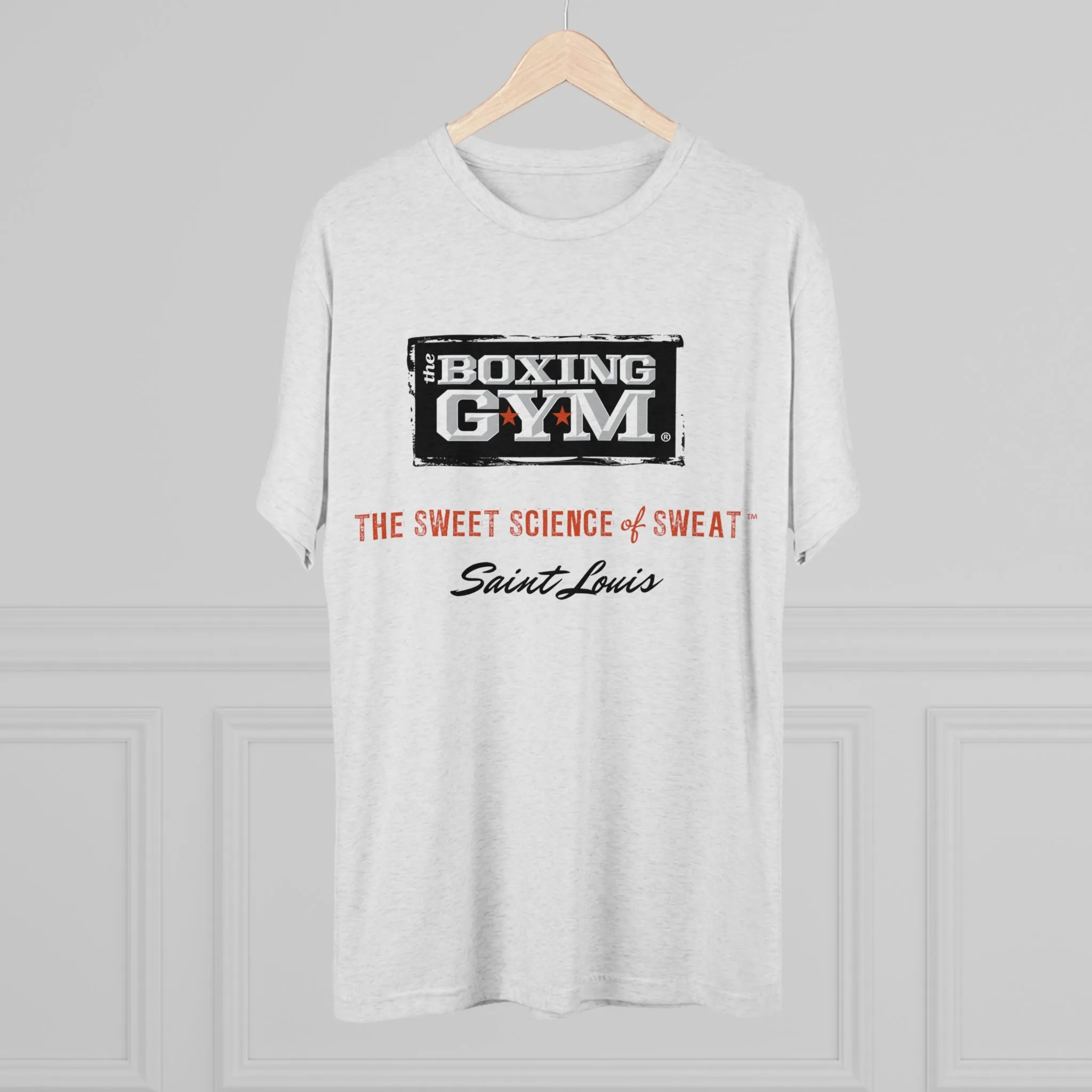 The Boxing Gym Logo Unisex Tri-Blend Crew Tee