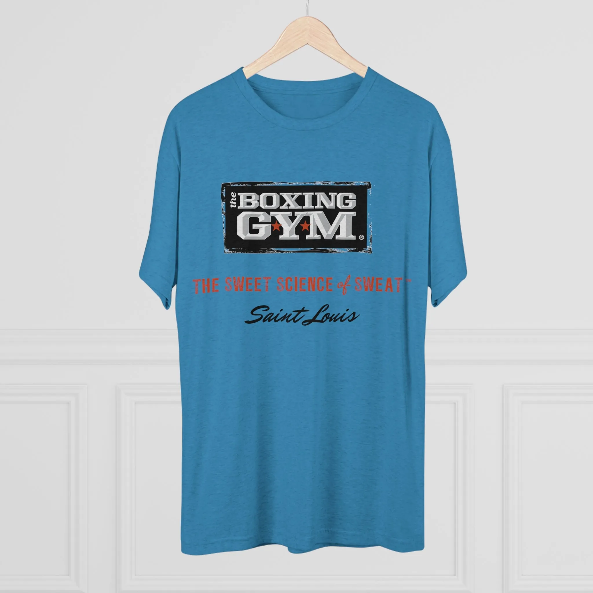 The Boxing Gym Logo Unisex Tri-Blend Crew Tee
