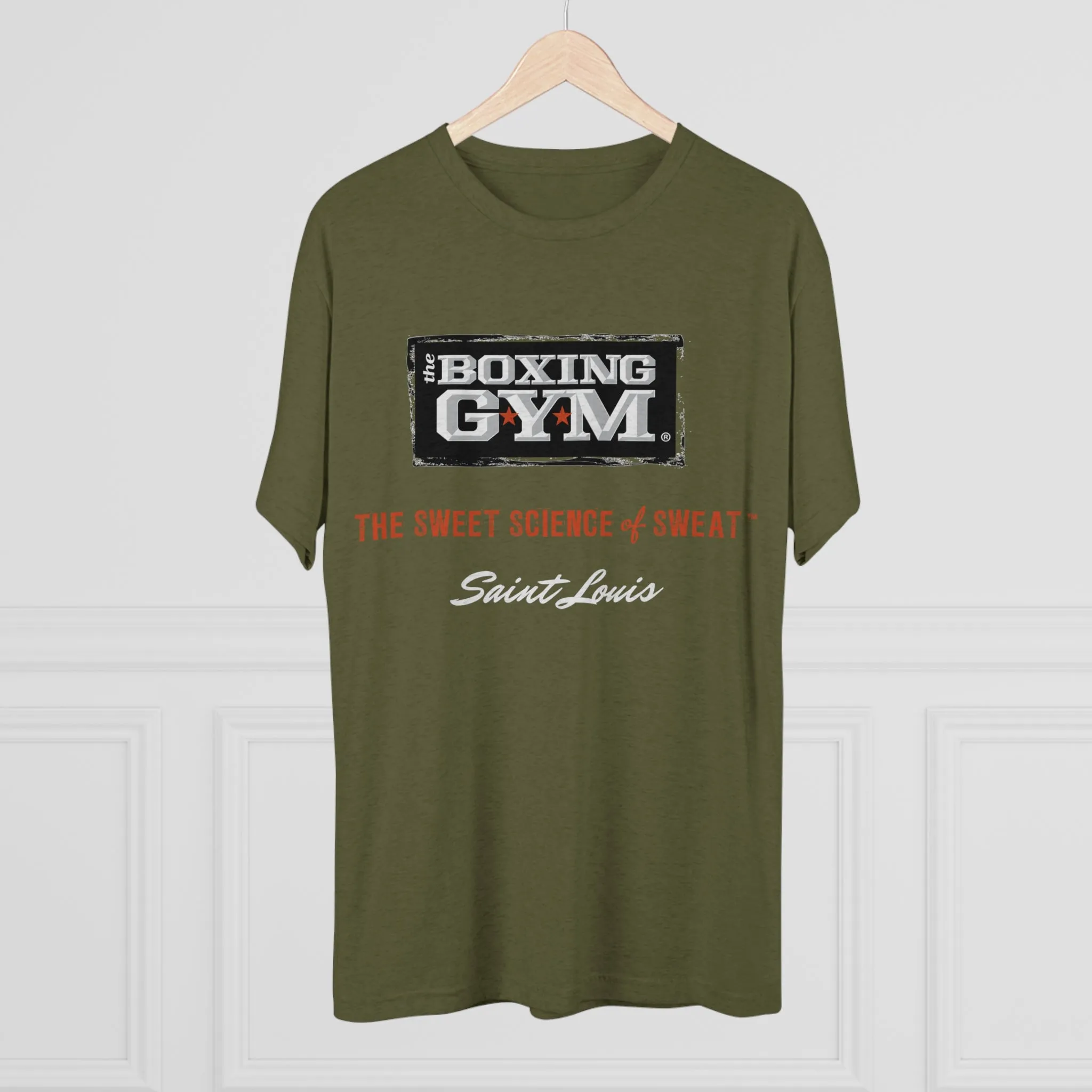The Boxing Gym Logo Unisex Tri-Blend Crew Tee