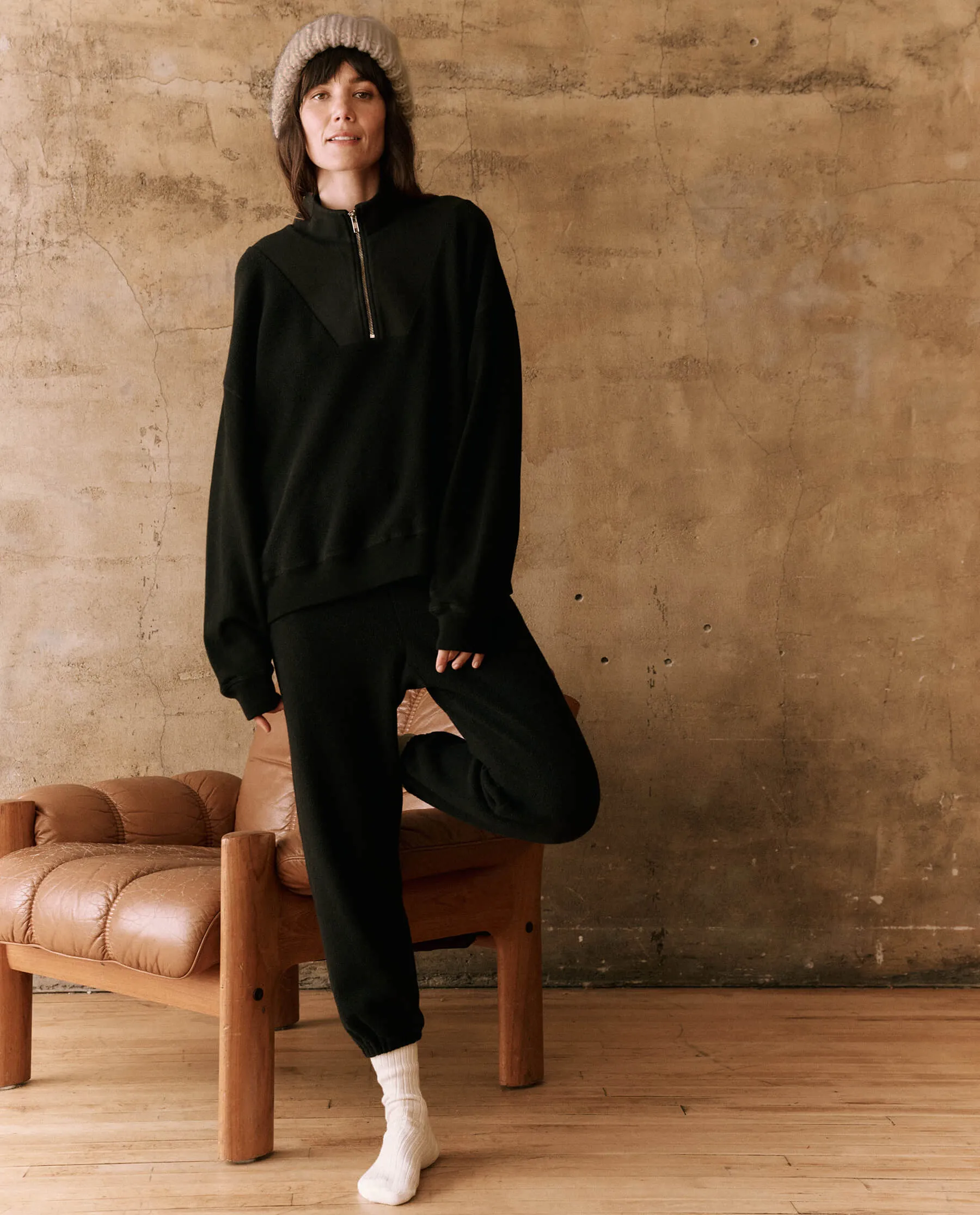 The Fleece Stadium Sweatpant. -- Almost Black