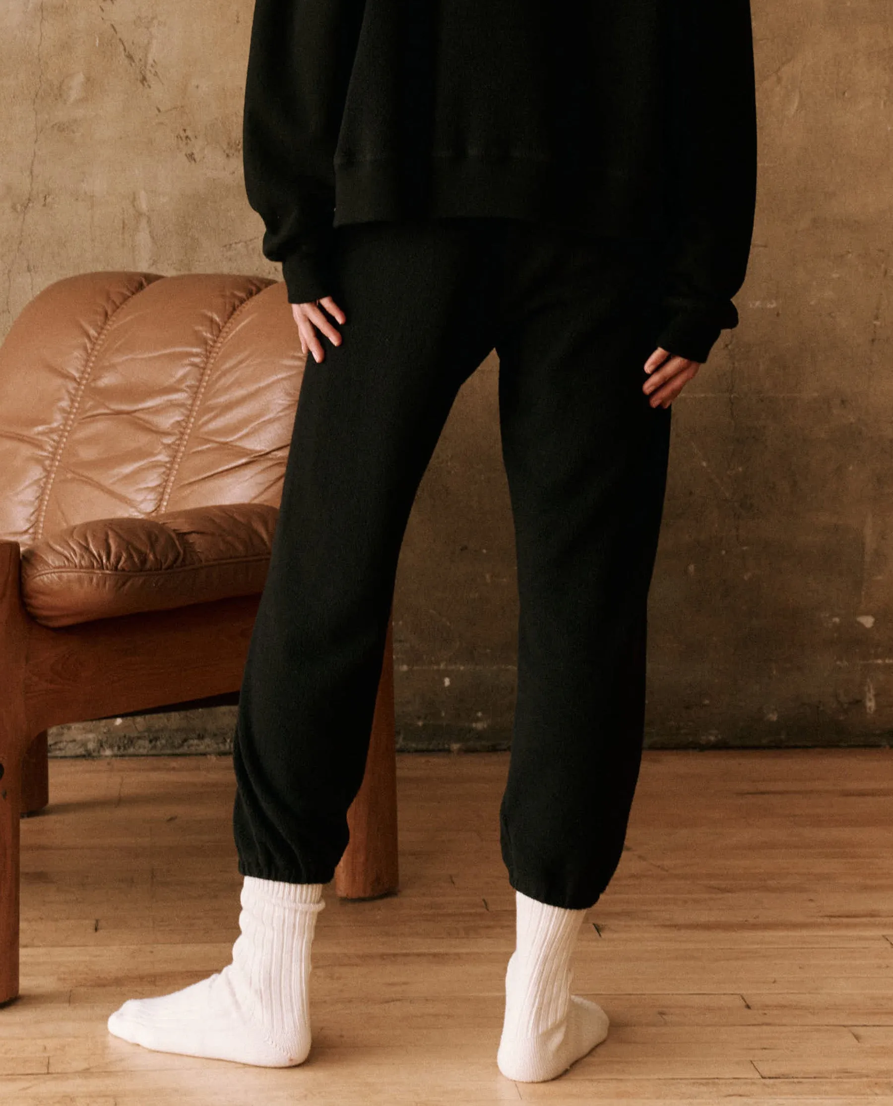 The Fleece Stadium Sweatpant. -- Almost Black
