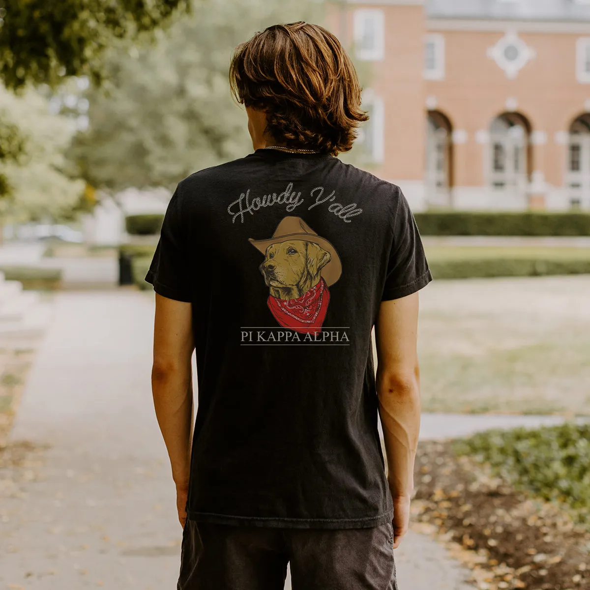 TKE Comfort Colors Cowboy Retriever Black Short Sleeve Pocket Tee