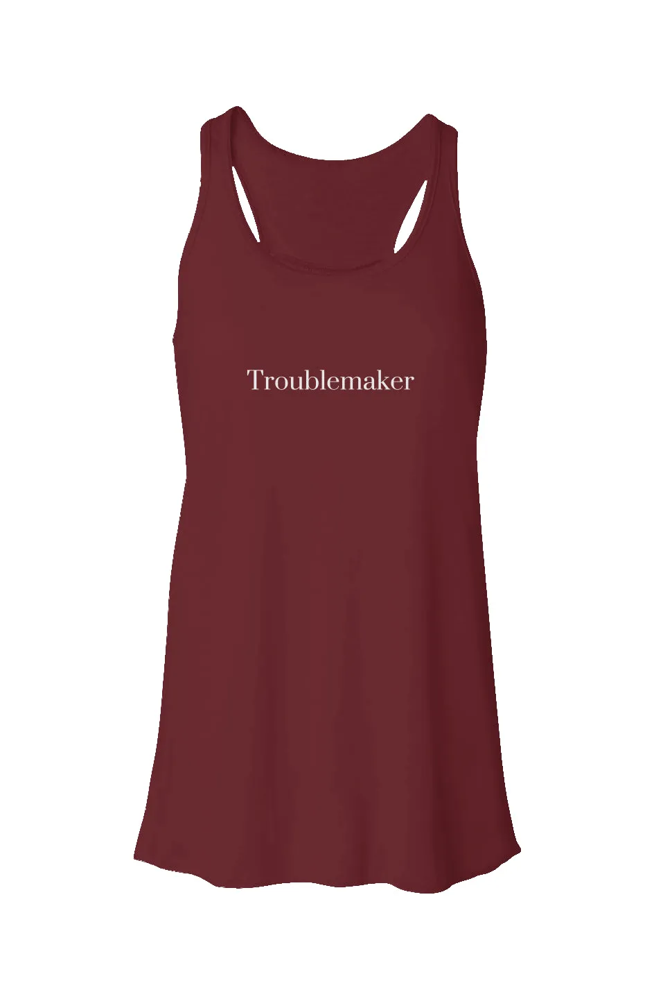 Troublemaker Flowy Racerback Tank - Fern and Oak