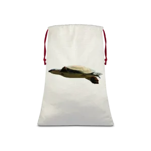 Turtle Sublimation Linen Drawstring Sack