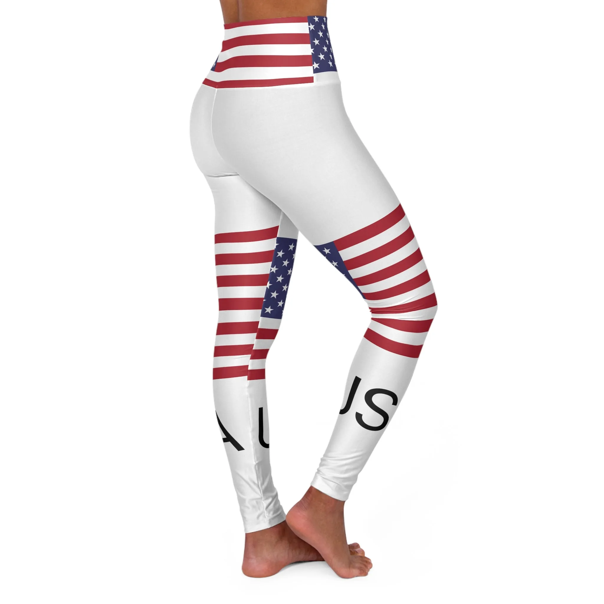 USA High Waisted Yoga Leggings (AOP)