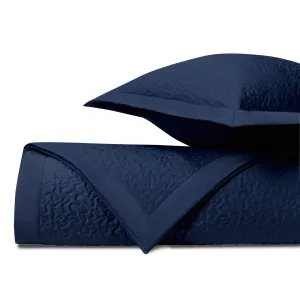 Vermicelli Quilted Navy Blue by Home Treasures