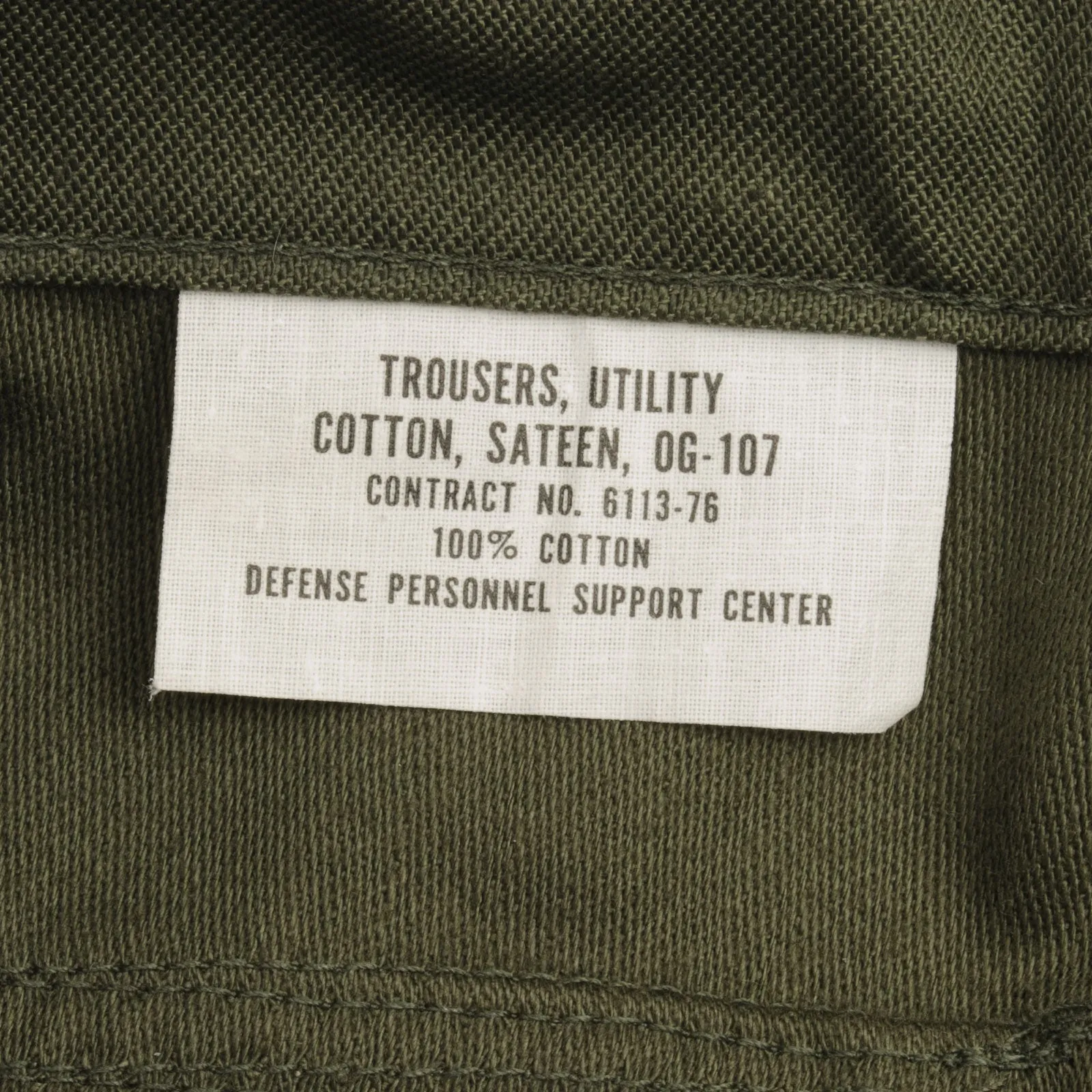 VINTAGE US ARMY UTILITY OG-107 TROUSERS PANTS 1970S SIZE 30X31 DEADSTOCK