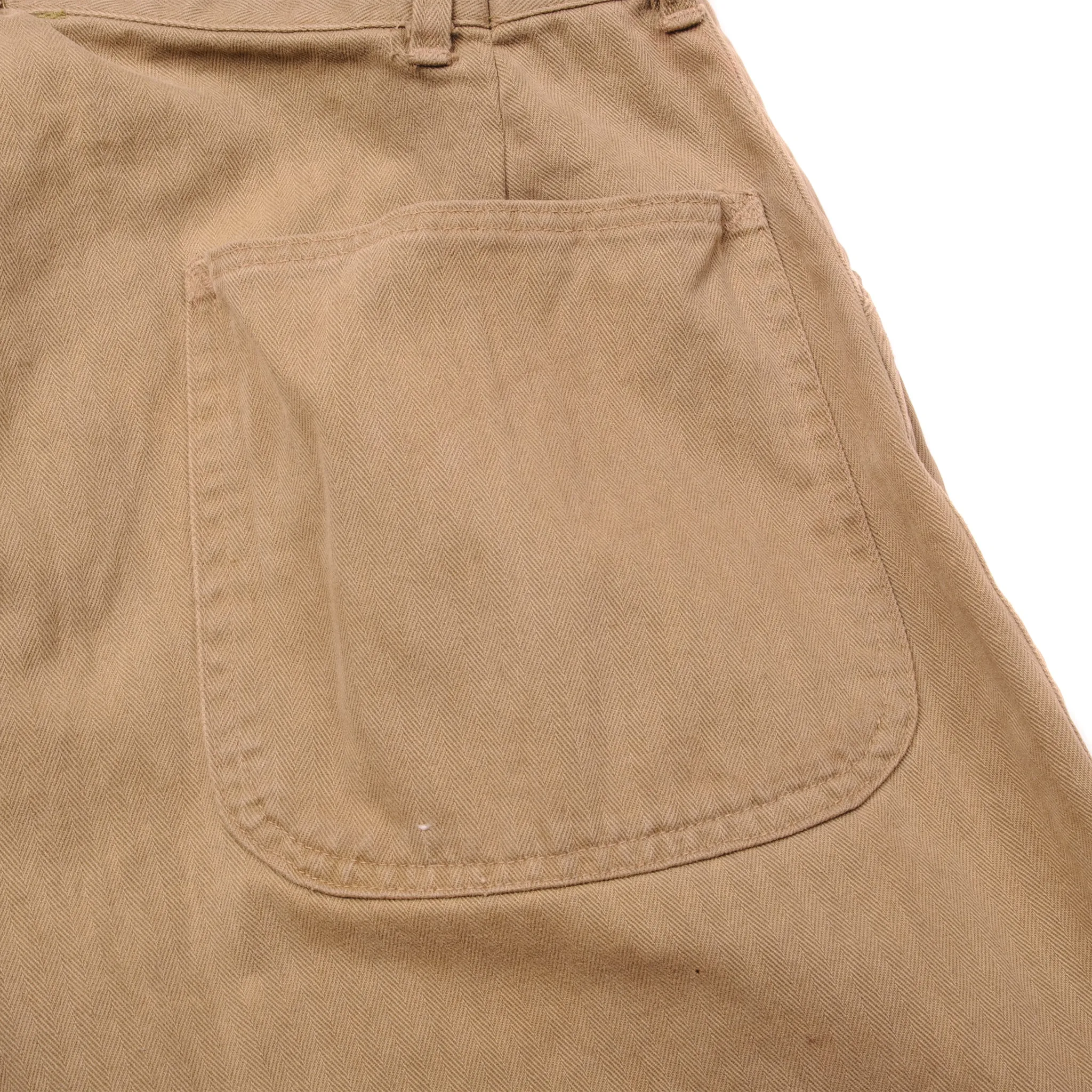 VINTAGE USMC M-1941 HBT UTILITY TROUSERS KHAKI PANTS 1ST PATTERN WW2 ERA SIZE 32X33