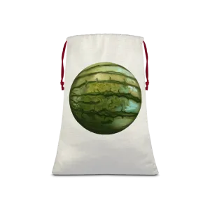 Watermelon Sublimation Linen Drawstring Sack