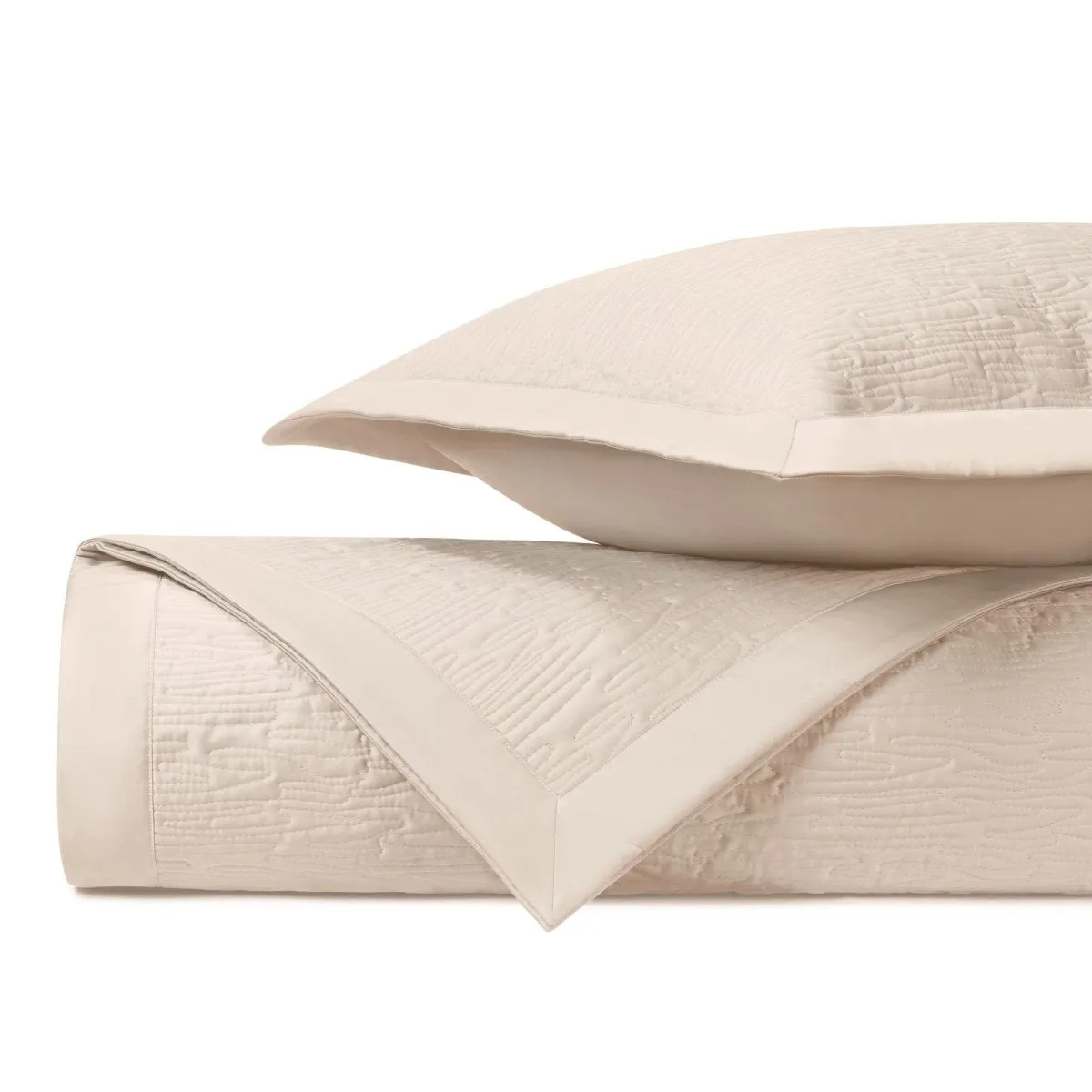 Wave Quilted Ecru by Home Treasures
