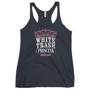 Women's White Trash Princess Racerback Tank (Available in 3 Colors)