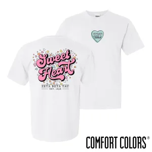 ZBT Comfort Colors Sweetheart White Short Sleeve Tee